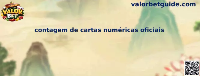 Contagem de cartas numéricas oficiais en Valor Bet