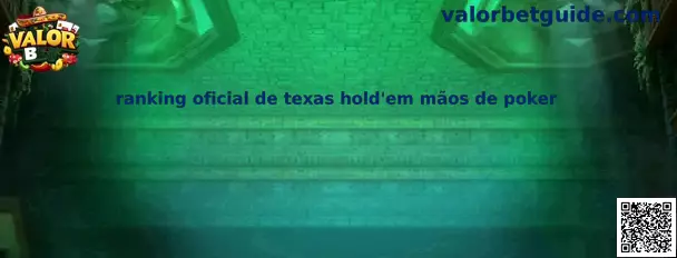 Ranking oficial de texas hold'em mãos de poker